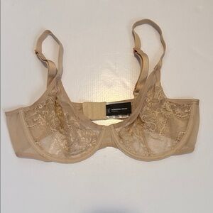 INC International Concepts Lace Underwire Bra in Beige